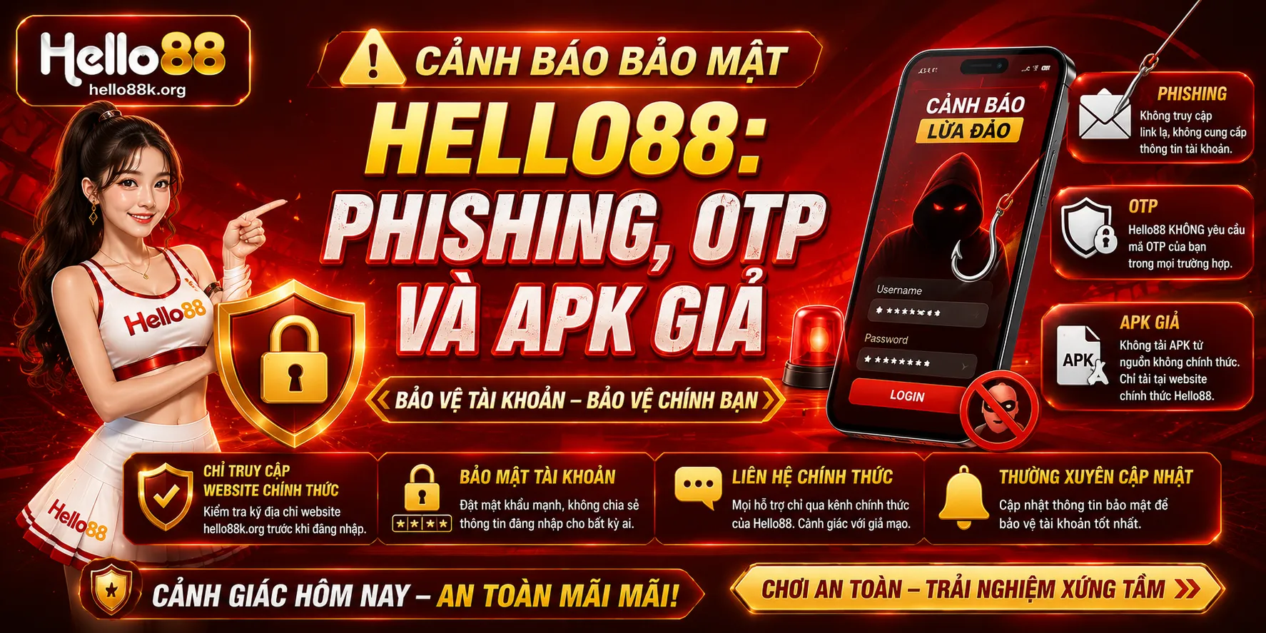Cảnh Báo Bảo Mật Hello88