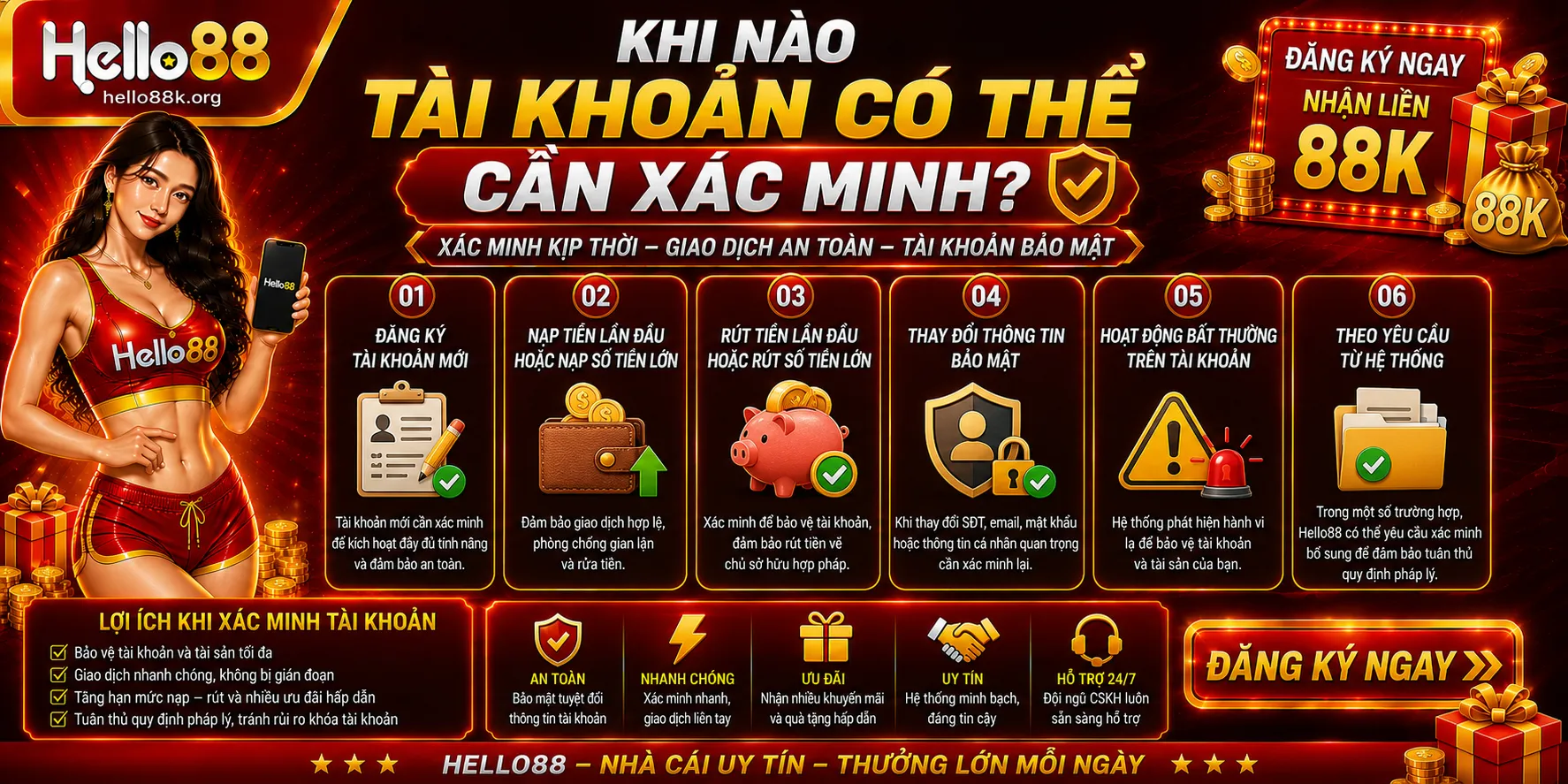Khi nào tài khoản có thể cần xác minh?