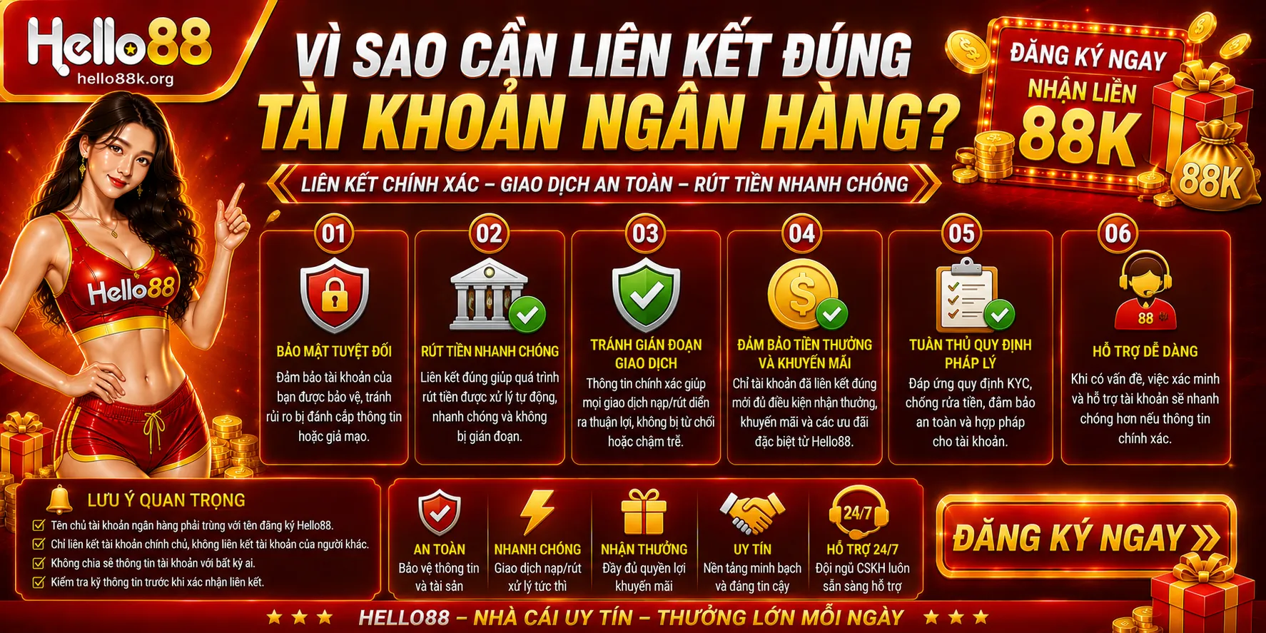 Vì sao cần liên kết đúng tài khoản ngân hàng?